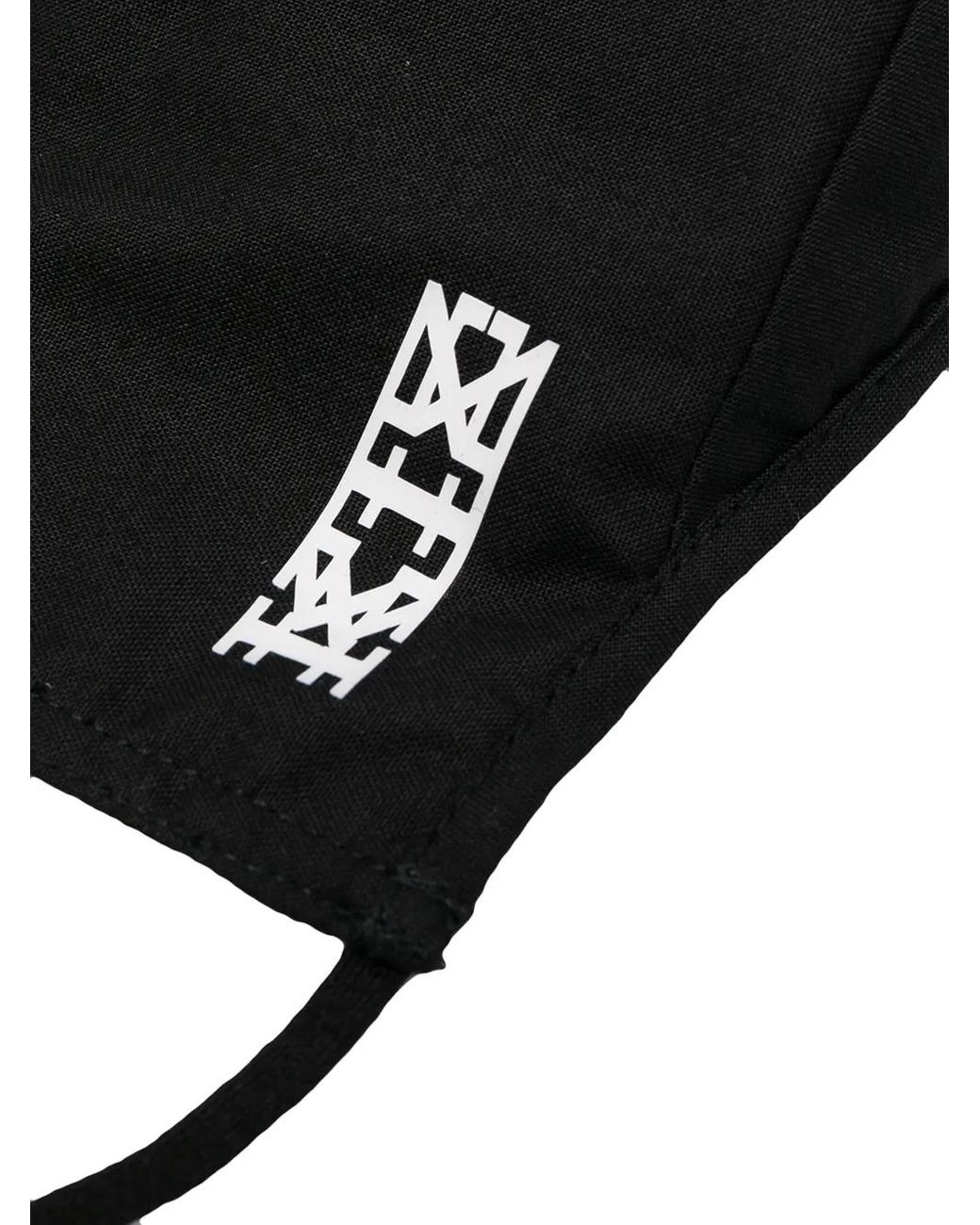 KTZ Black Logo-Print Face Mask