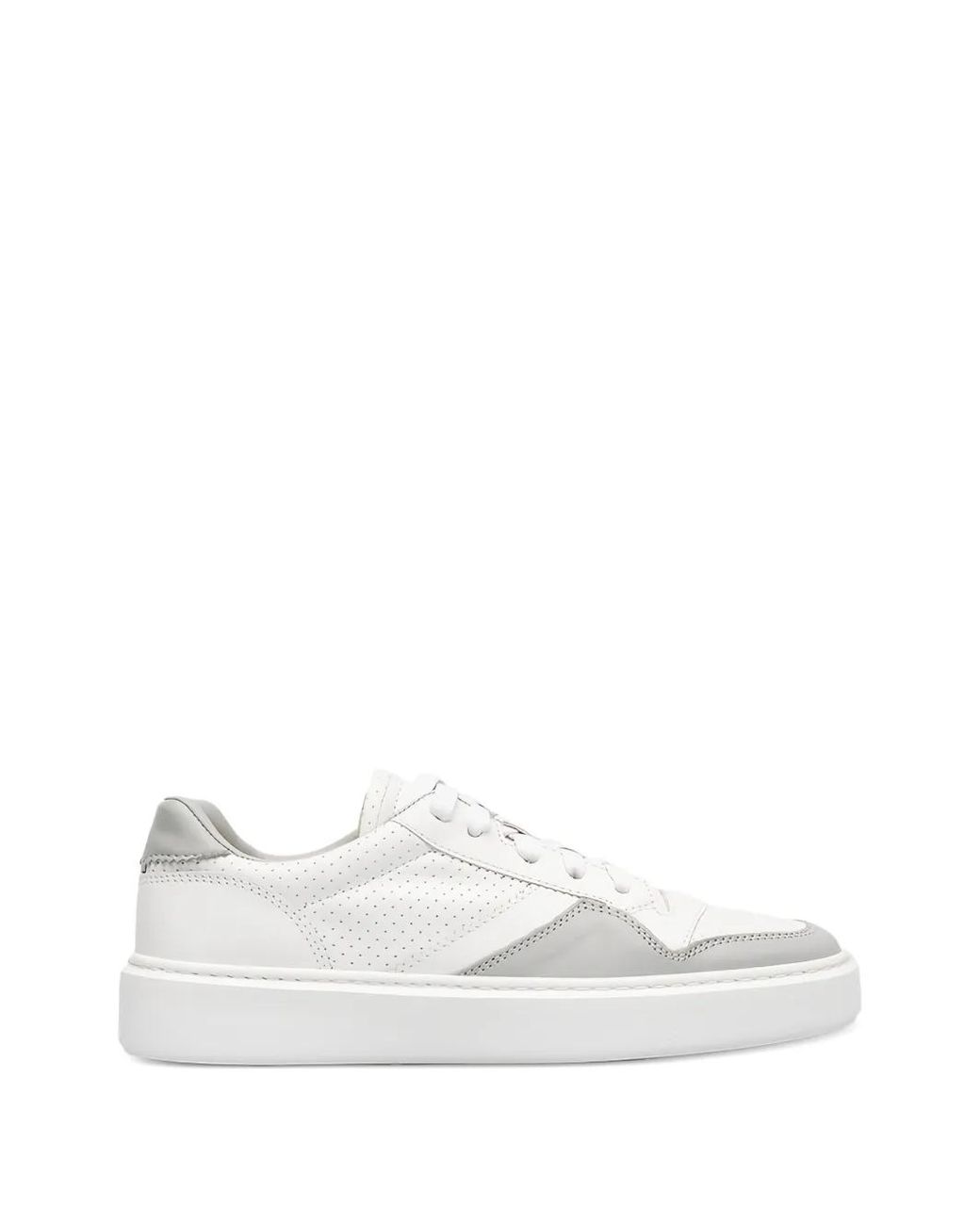 Doucal's White Perforierte Sneakers