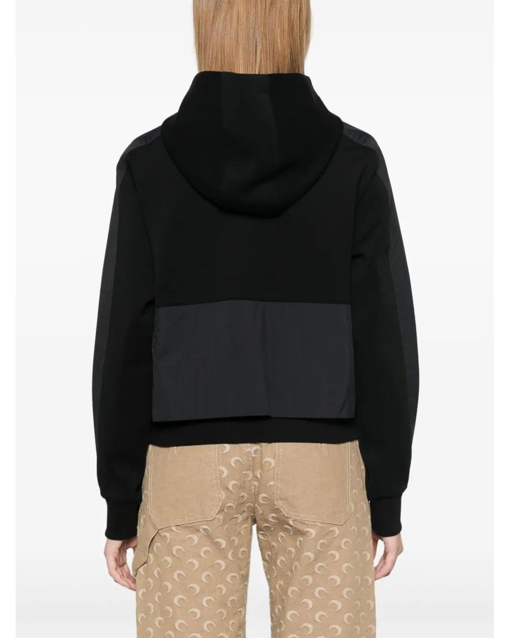 Moose Knuckles Black Mixmedia Hoodie