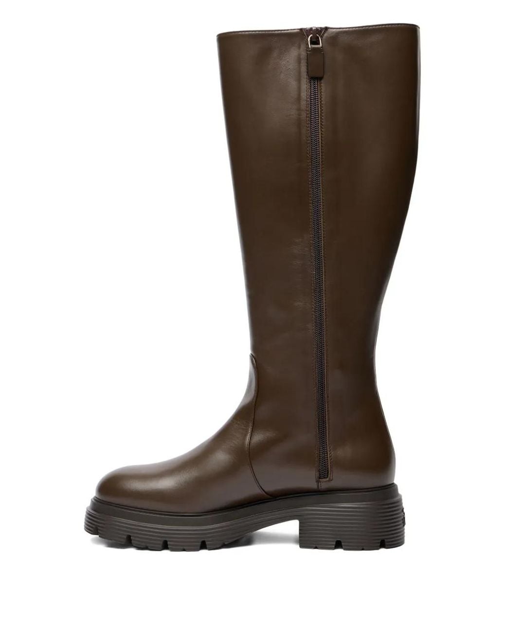 Stuart Weitzman Brown Hudson Lite Stiefel Mit Reißverschluss 40Mm