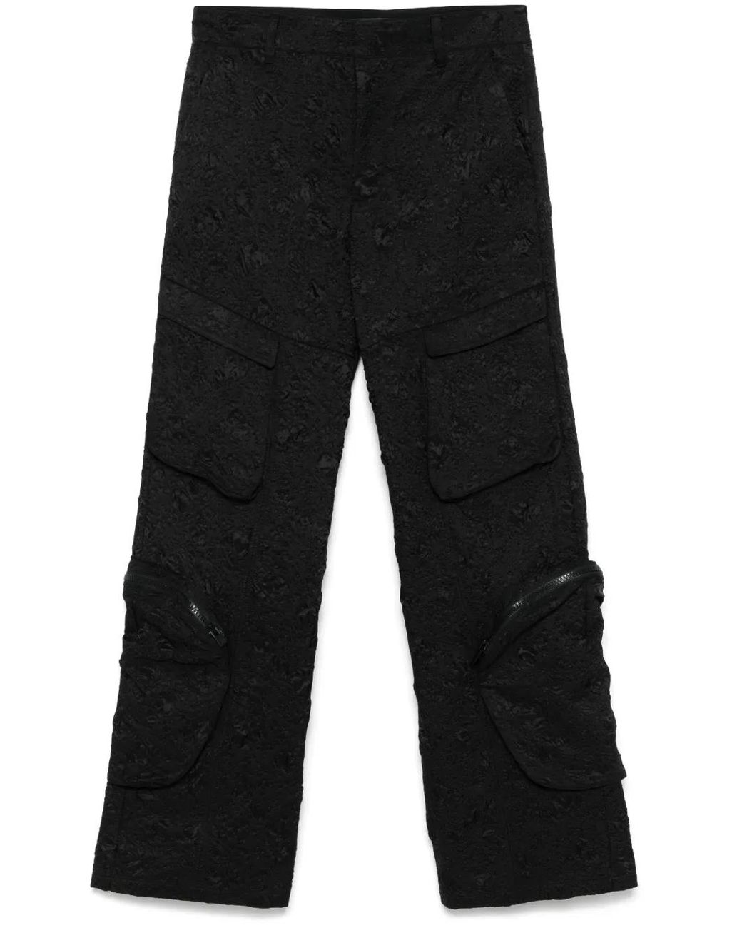 HELIOT EMIL Black Ventifact Trousers for men