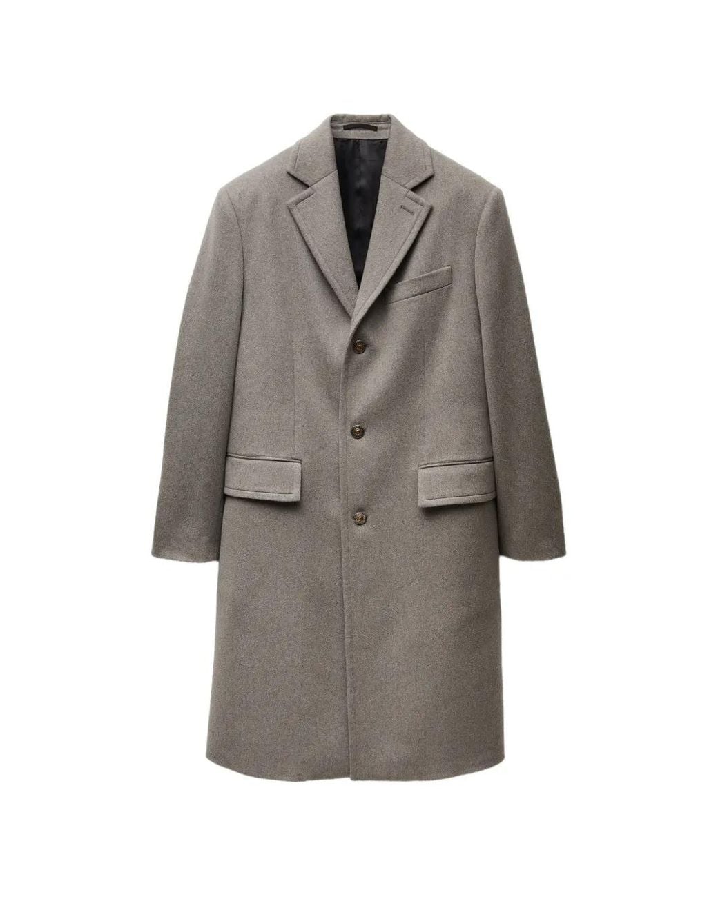 Versace Gray Manteau En Cachemire for men