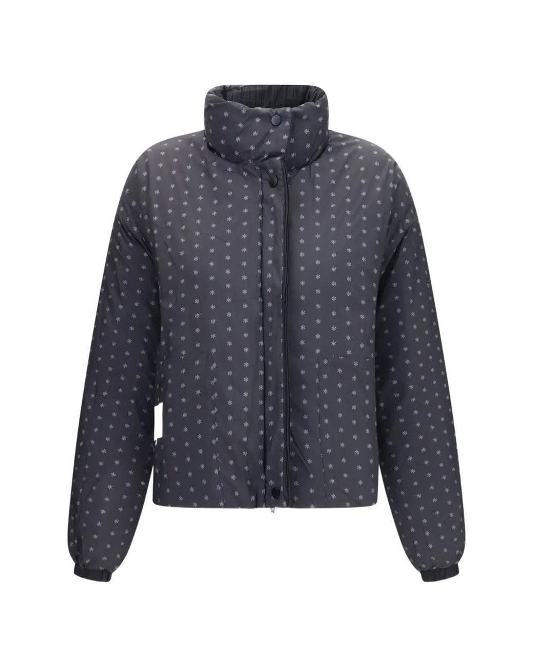 GONGDID DESIGN Blue Pleated Reversible Jacket