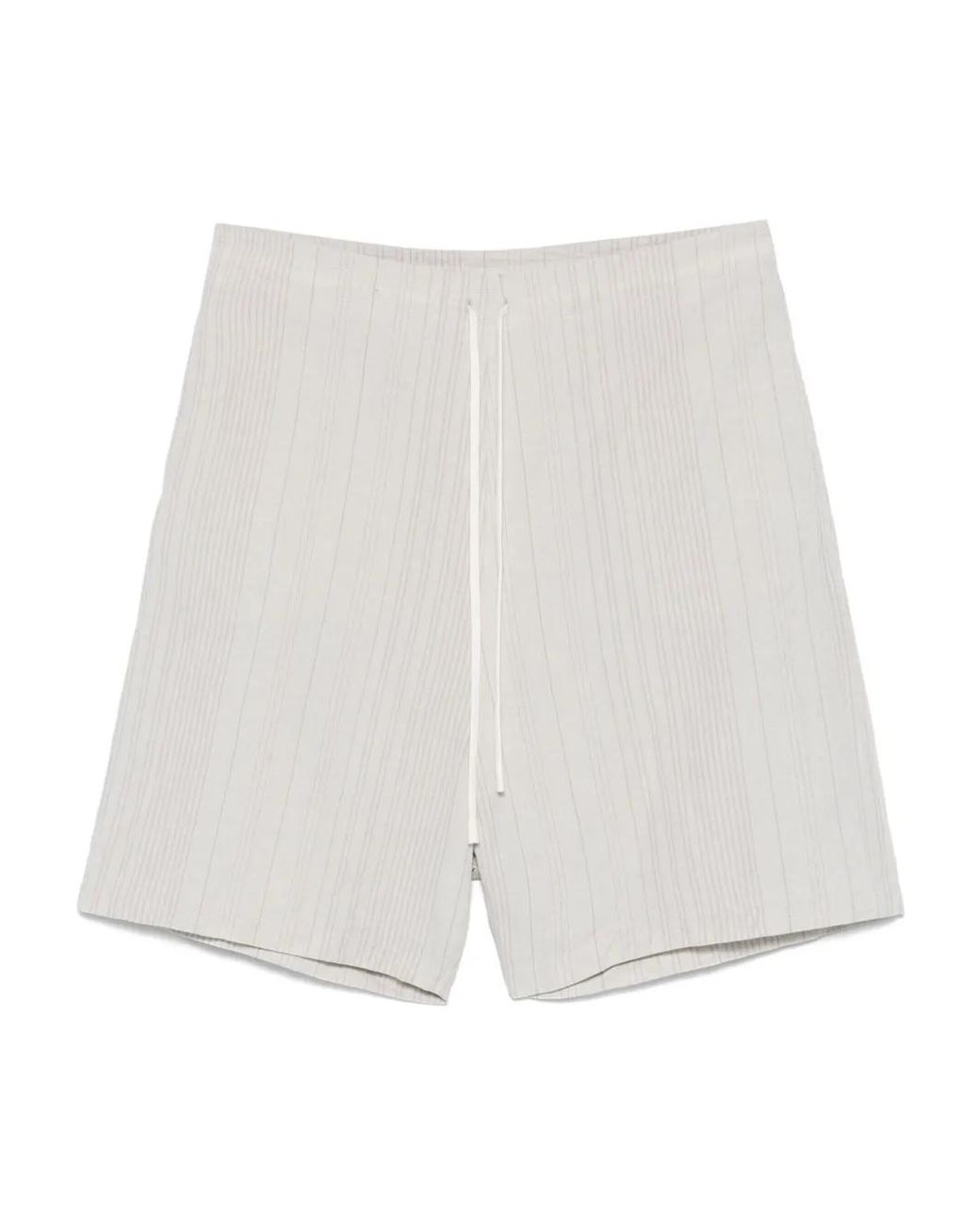 Forme D'expression White Striped Shorts for men