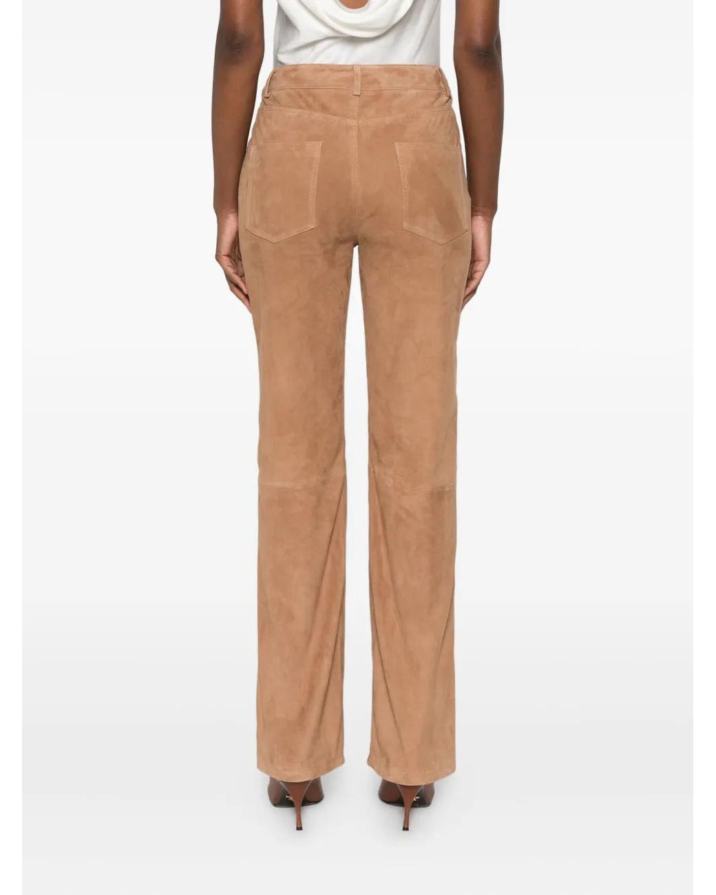 Arma Brown Suede Pocket Trousers