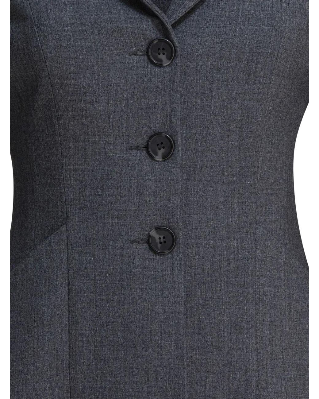 Semler Black Button-Fastening Blazer