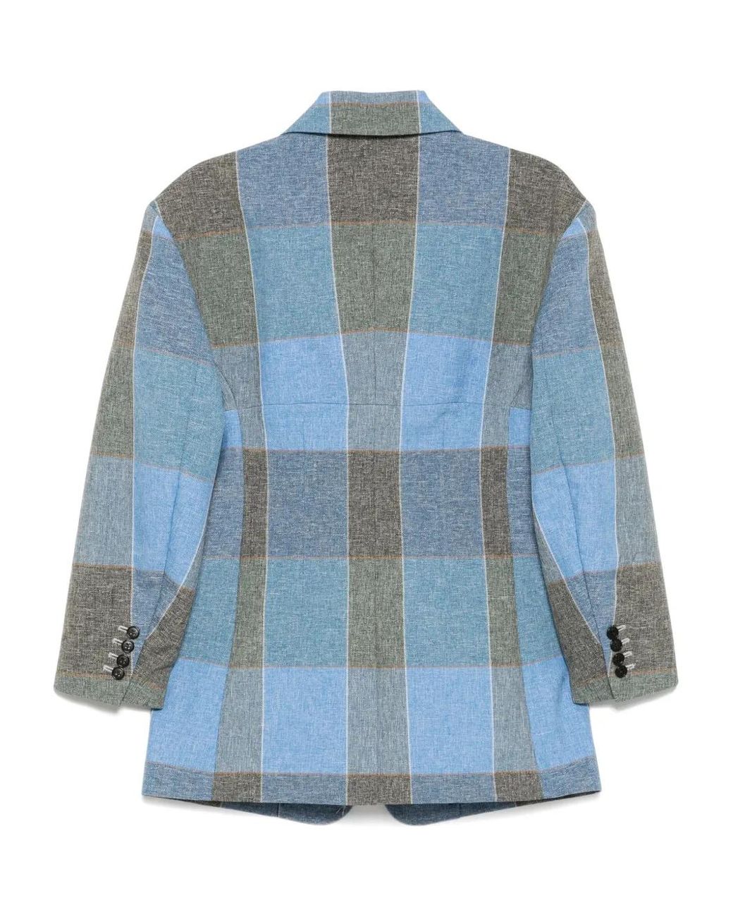 Toga Blue Checked Blazer
