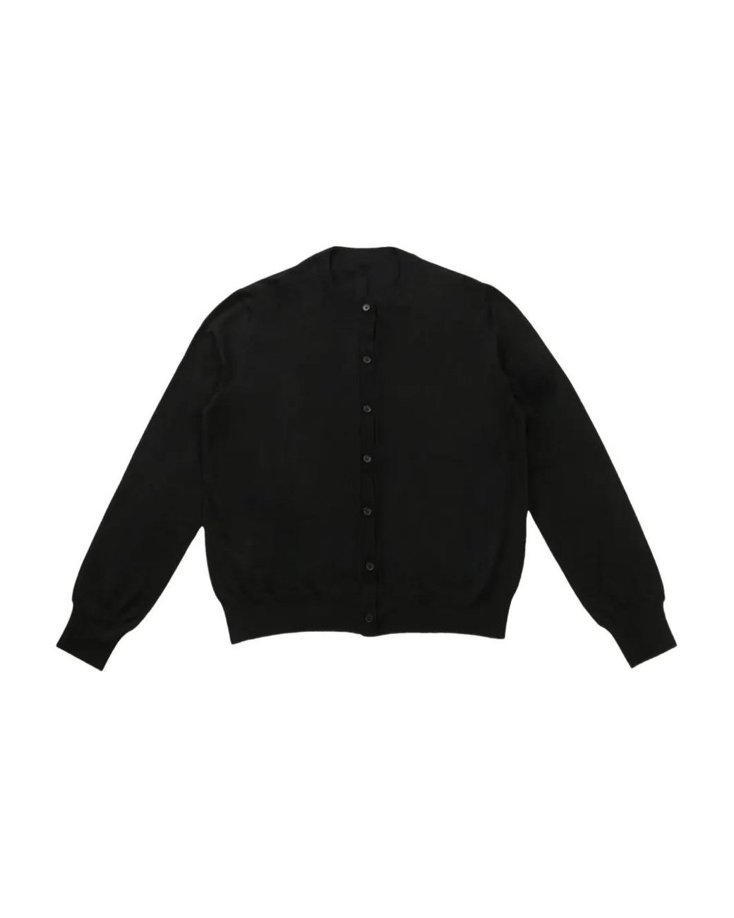 The Row Black Round Neck Cardigan