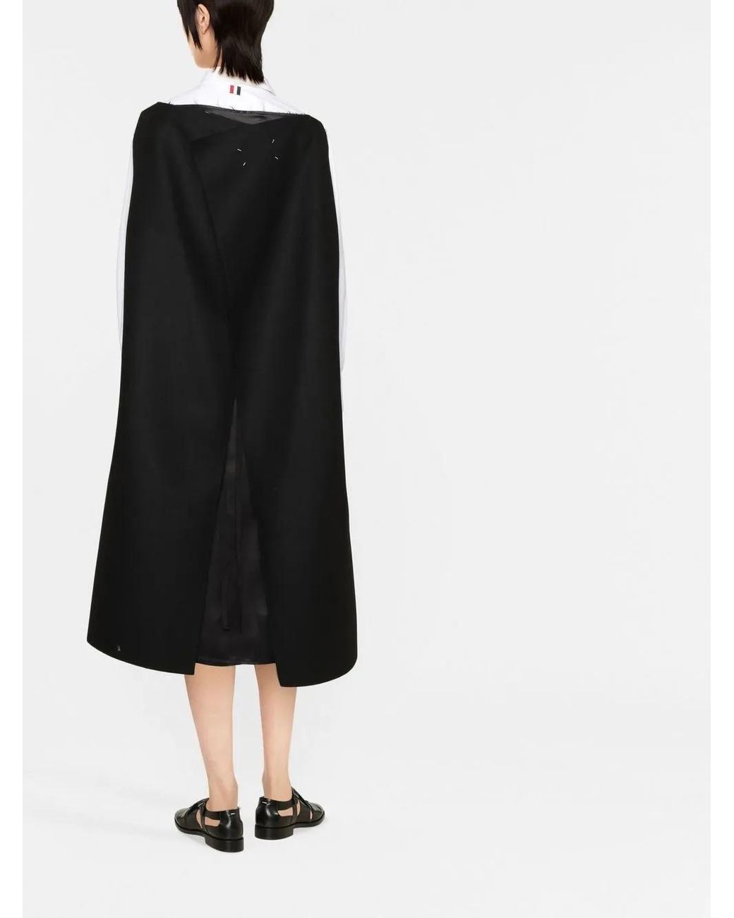 Abito Midi Svasato di Maison Margiela in Black