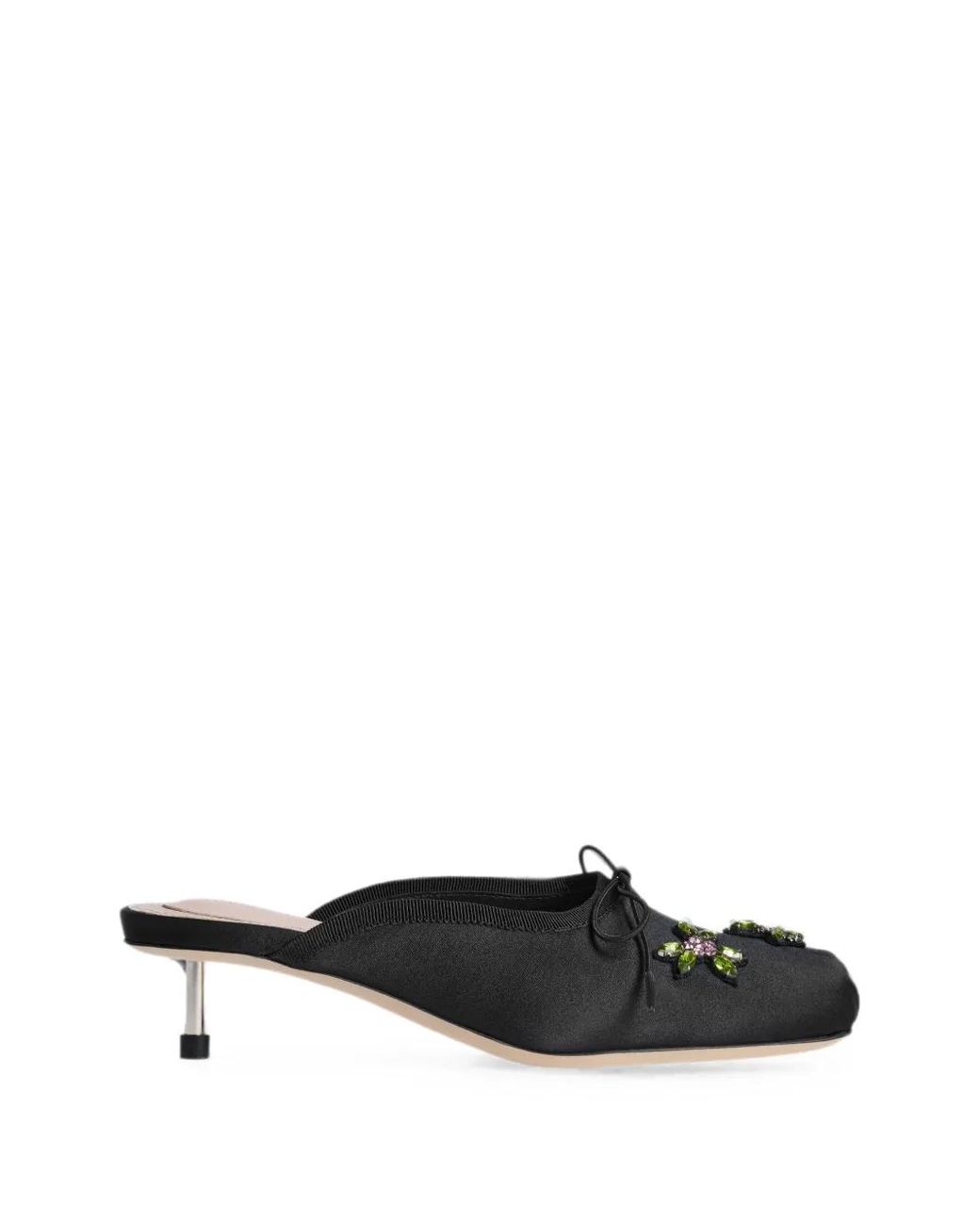 Simone Rocha Black Embellished Mules
