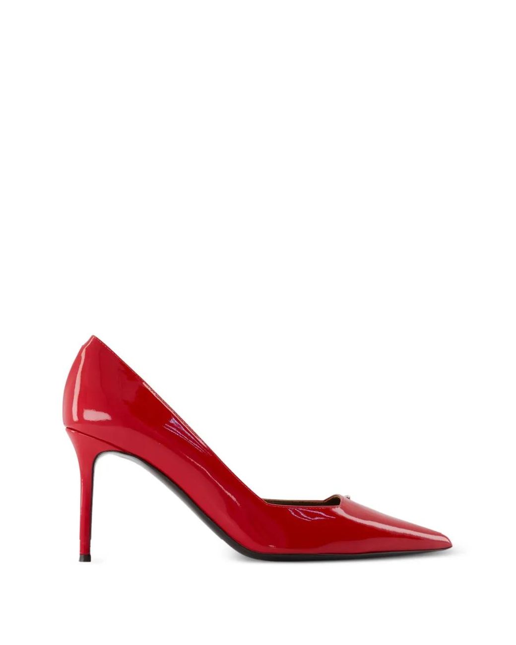 Giuseppe Zanotti Red Vague Pointed Leather Pumps