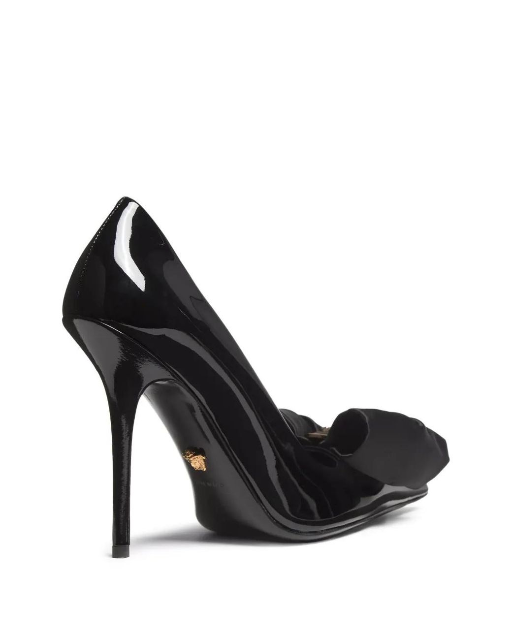 Versace Black Bow Medallion Pumps
