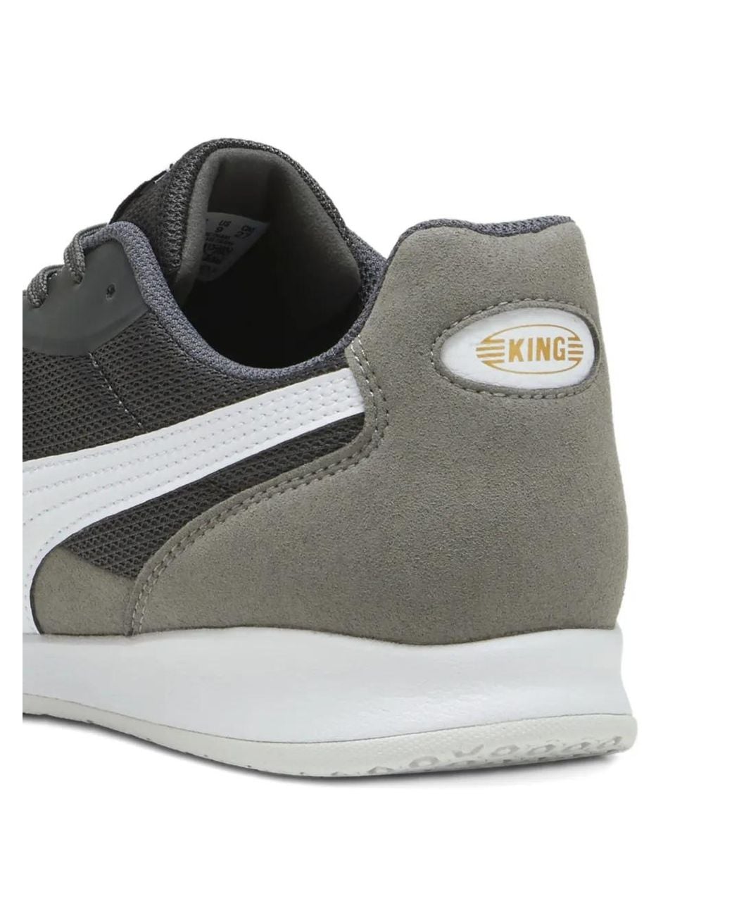 PUMA Gray King Top Suede Sneakers for men