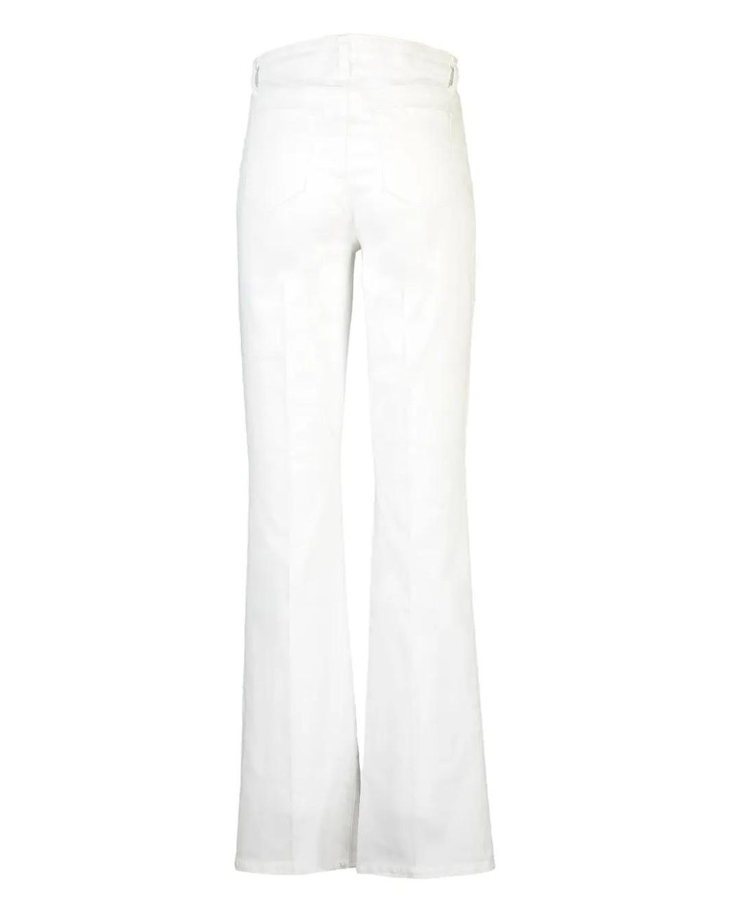L'Agence White Ali Flared Trousers