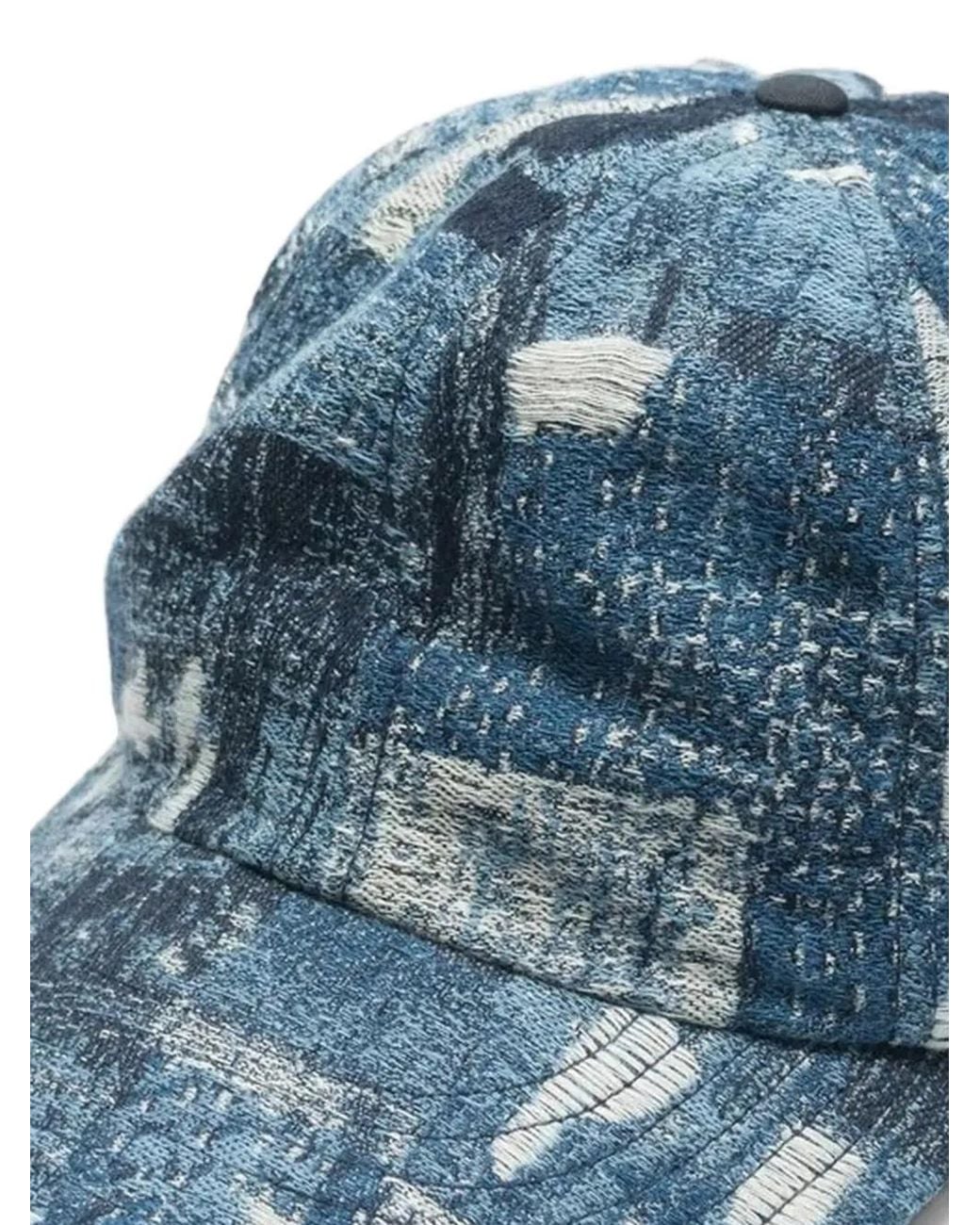 Maharishi Blue Mahaboro 6 Patchwork Baseball Cap