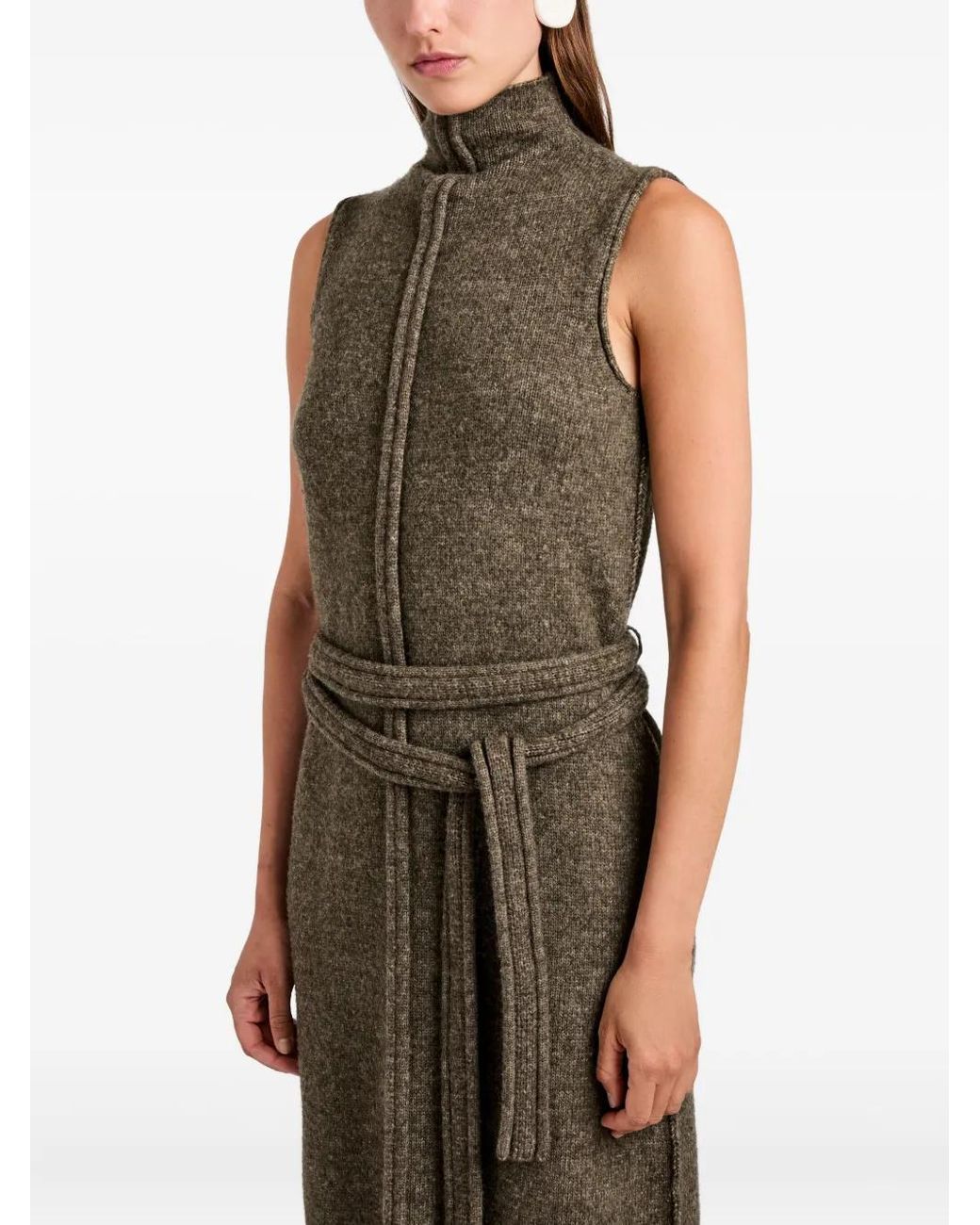 Proenza Schouler Natural Zola Knit Belted Dress