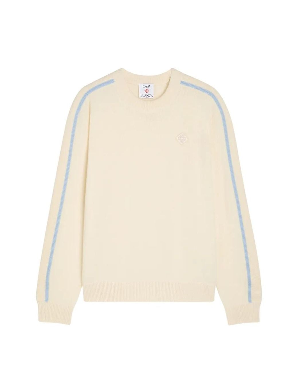 Casablanca White Striped Sweater for men