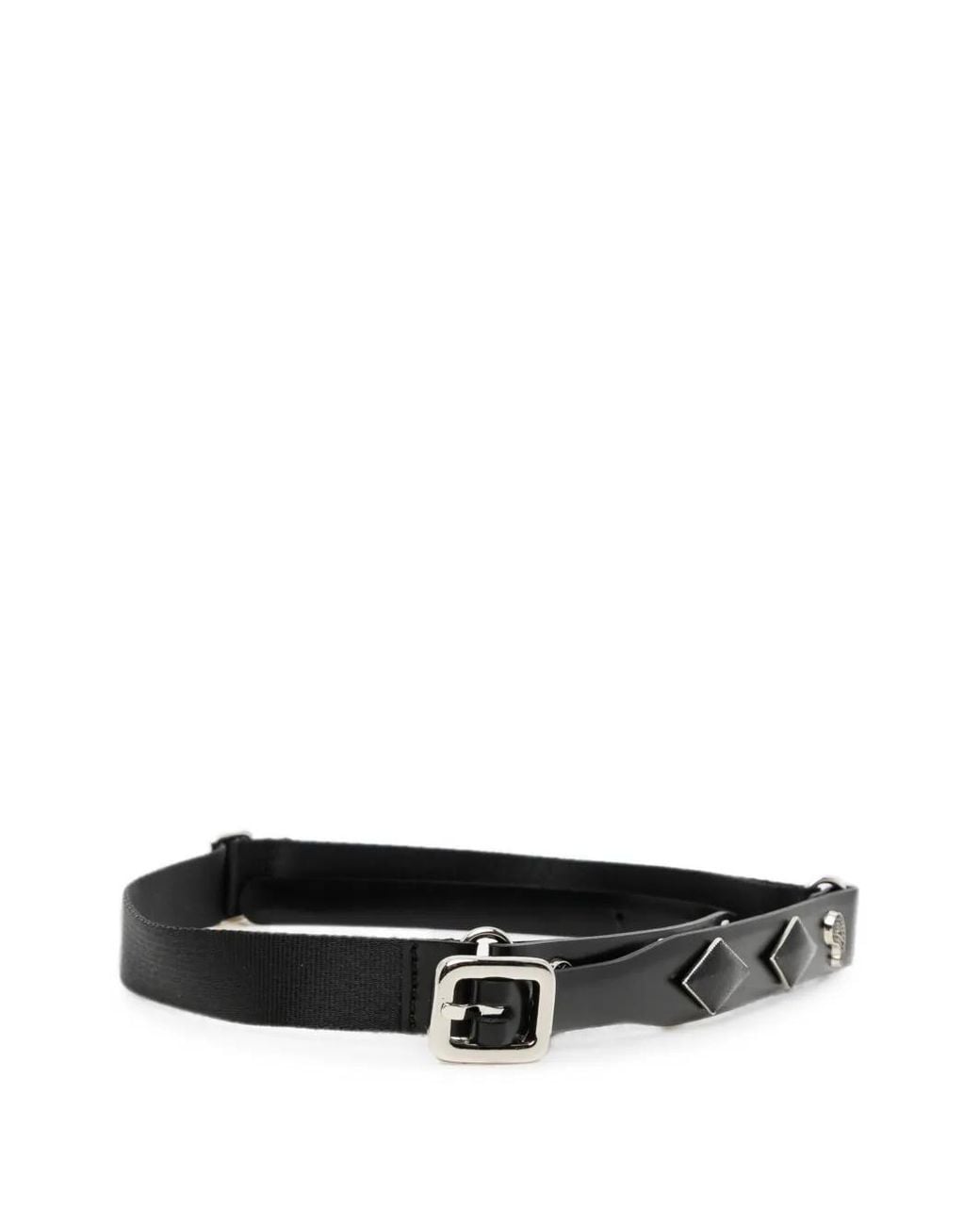 Toga White Stud-Embellished Buckle-Fastening Belt for men