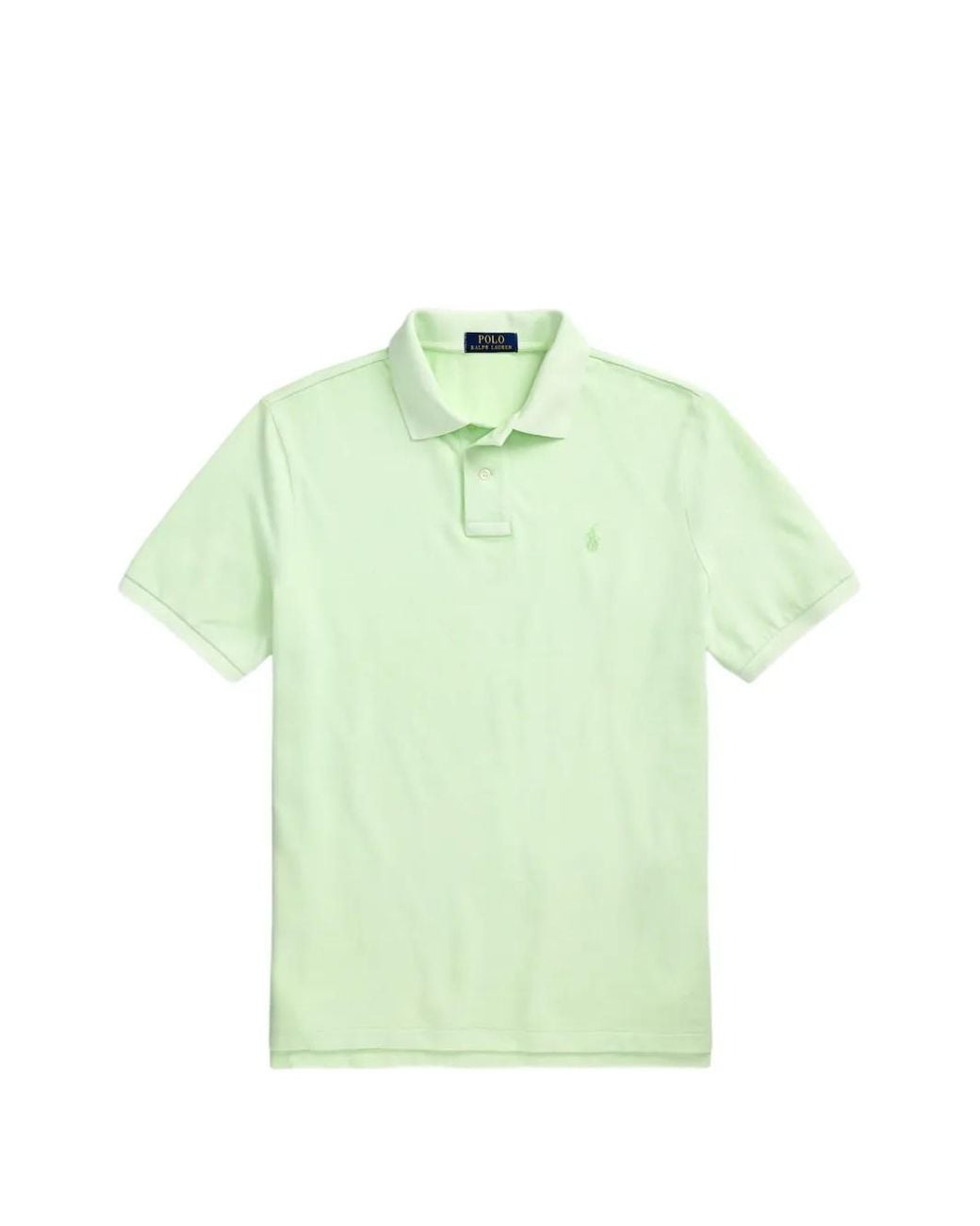 Polo Ralph Lauren Green Logo-Embroidered Cotton Polo Shirt for men