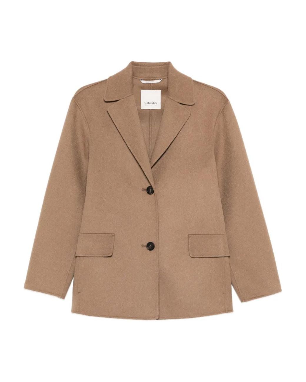 Max Mara Natural Button Pocket Jacket