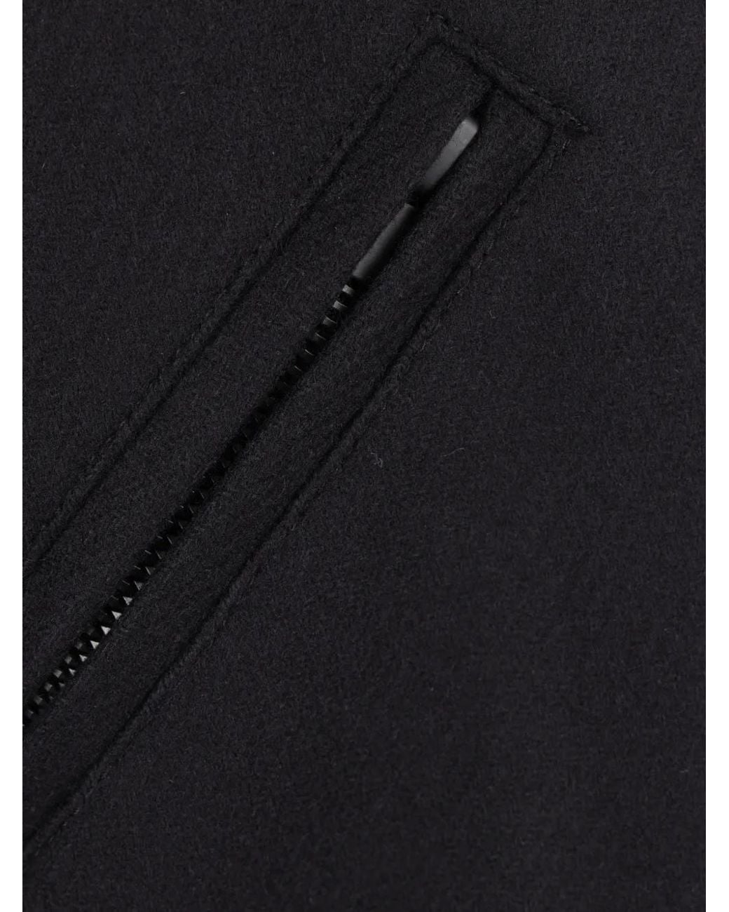 Hevò Black Palmintiello Zip-Up Bomber Jacket for men