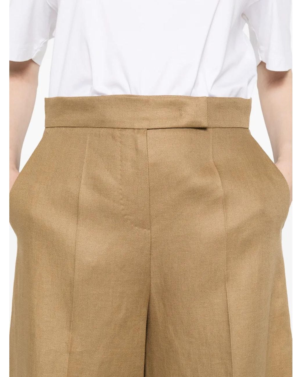 Max Mara Natural Linen Mxmkaki