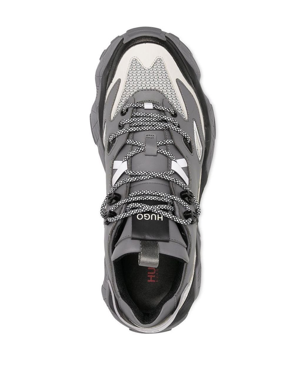 BOSS by HUGO BOSS Atomic Runn Low-top Sneakers in Grey (Gray) for Men | Lyst