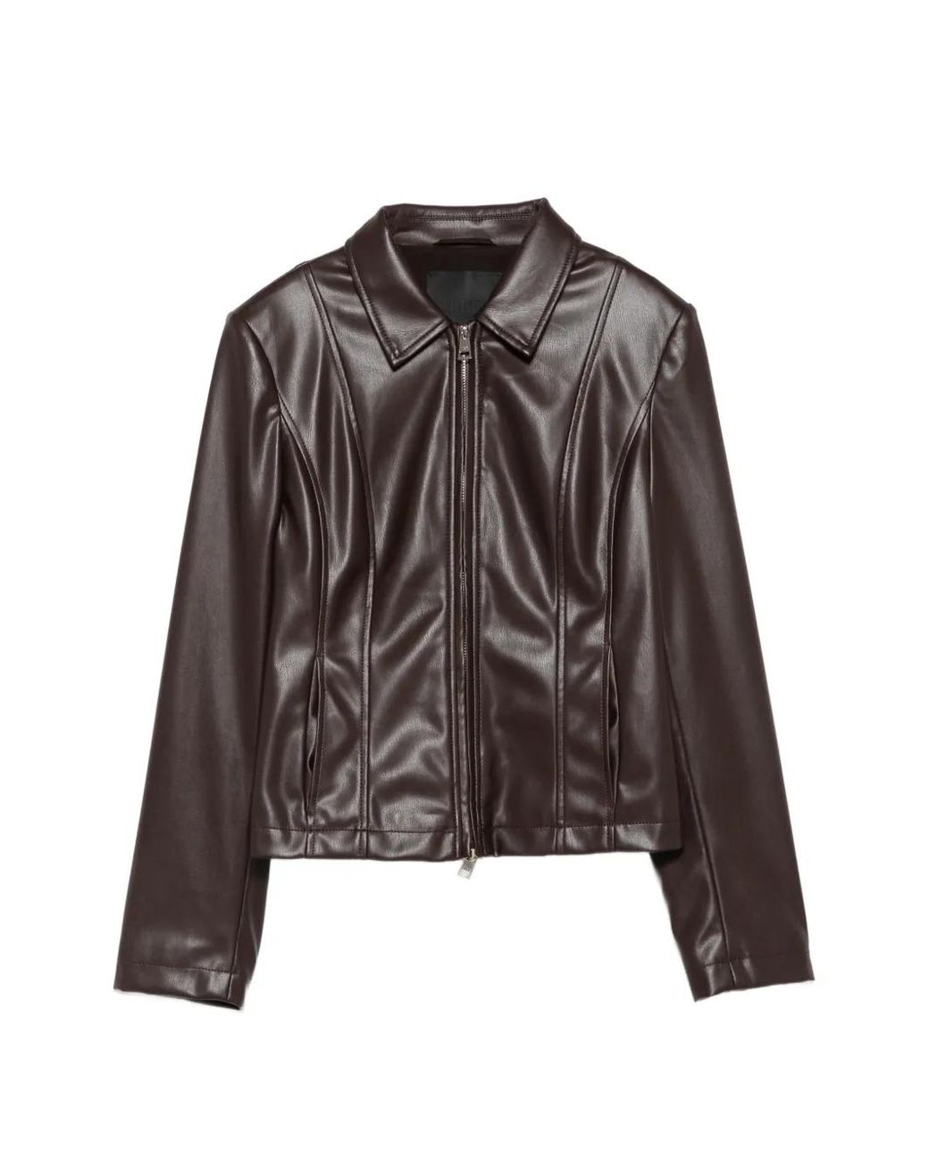 Liu Jo Brown Moka Polyester Jacket