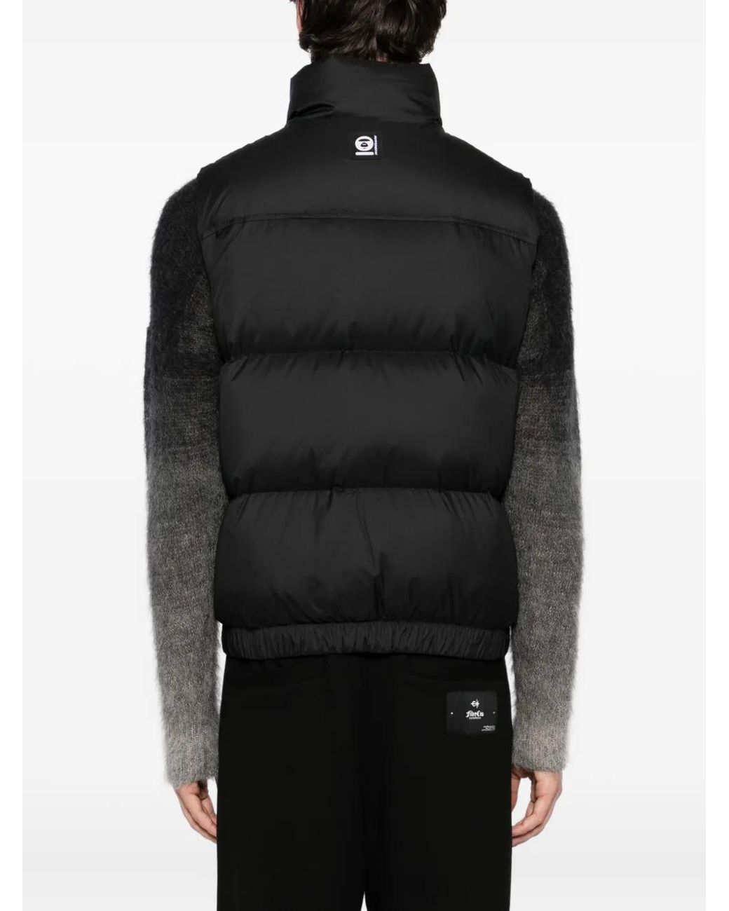 Aape By A Bathing Ape Black Logo-Patch Gilet for men