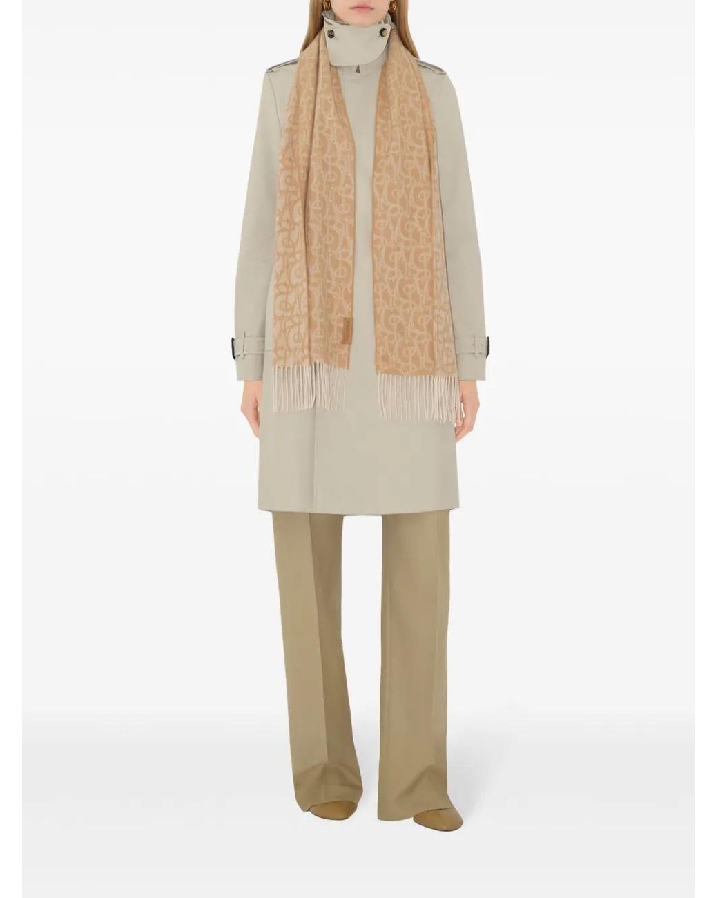 Burberry Natural B Charm Cashmere Scarf