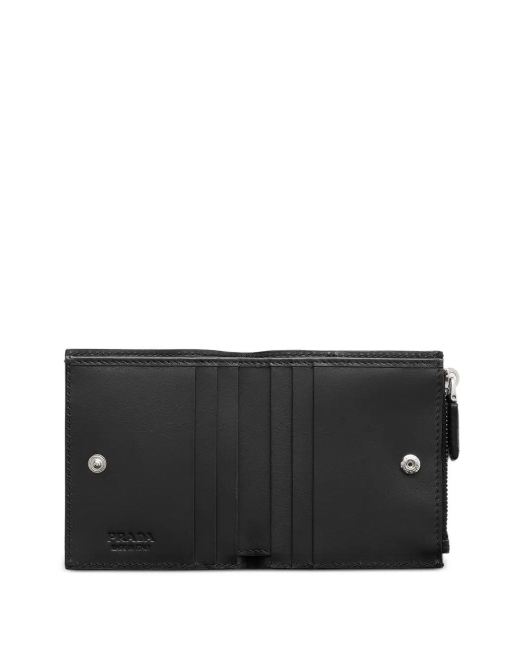 Prada Leren Portemonnee in het Black voor heren