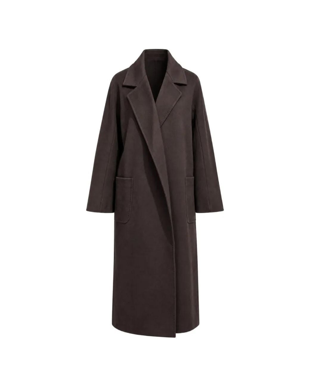 Poche Paris White Manteau À Revers Crantés Et Poches Plaquées