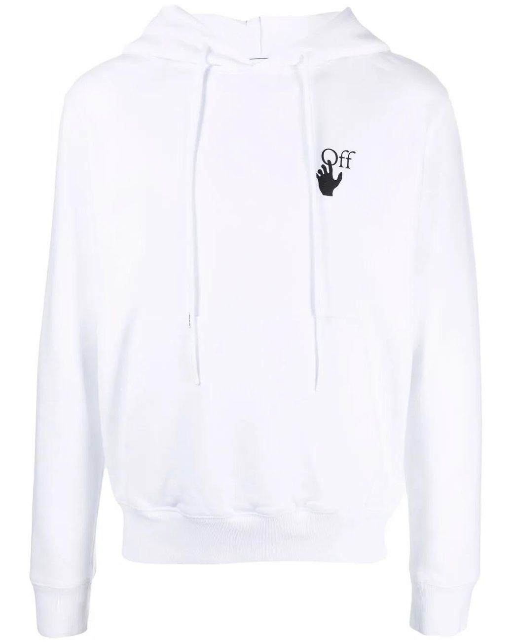 Off-White c/o Virgil Abloh White Arrows-Motif Long-Sleeve Hoodie for men