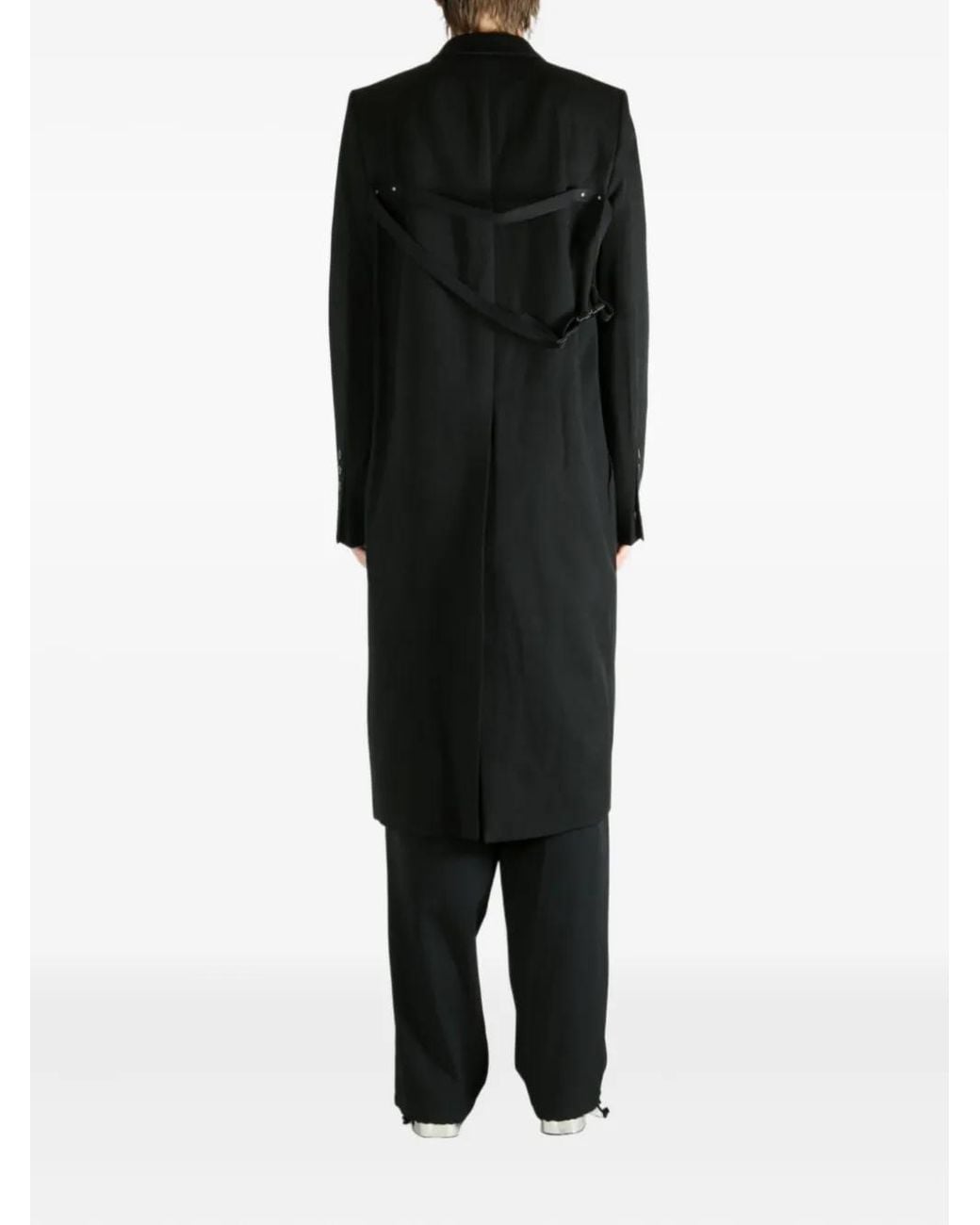 Abrigo Con Botones Rick Owens de hombre de color Black