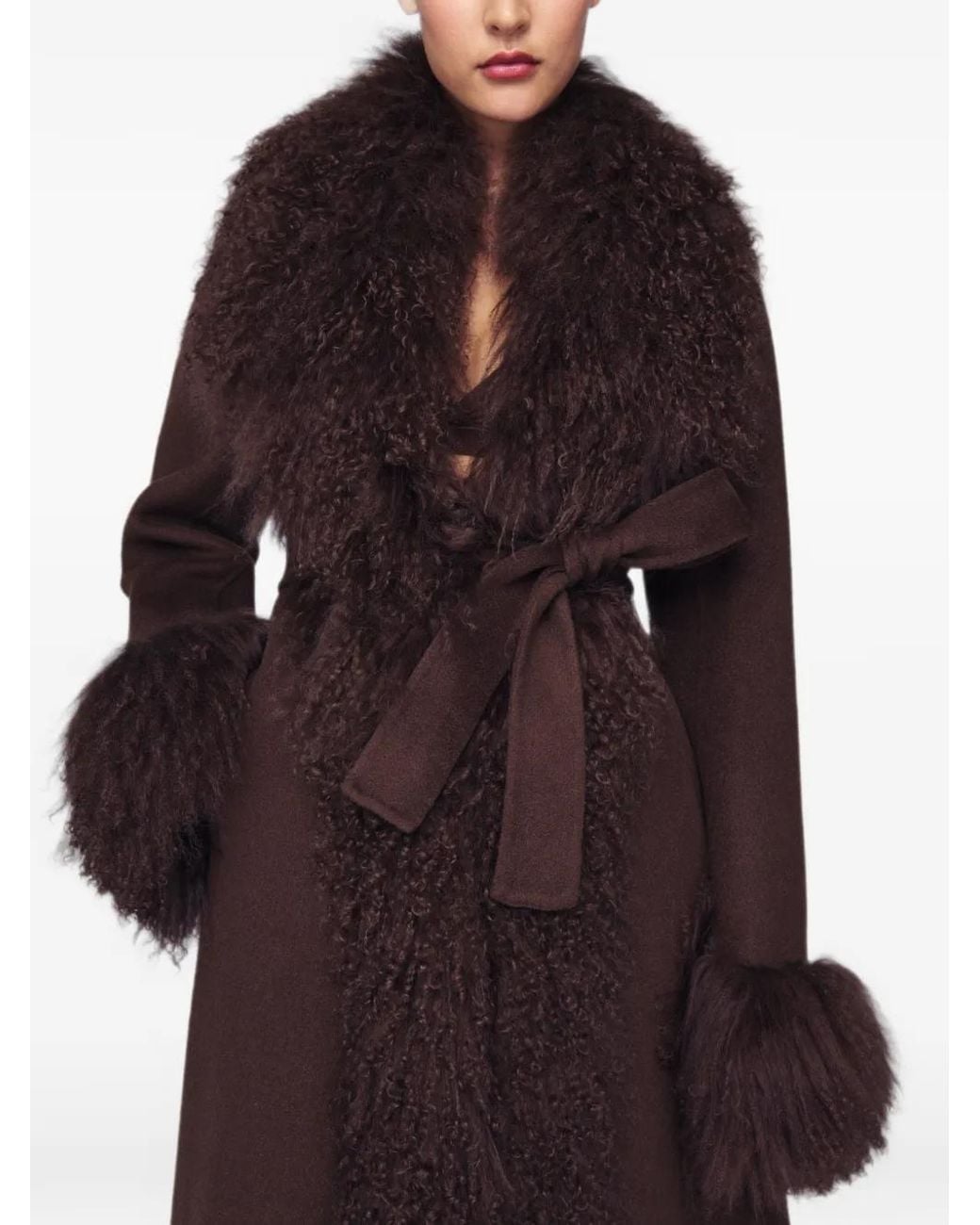 DUCIE Brown Lola Wool Coat