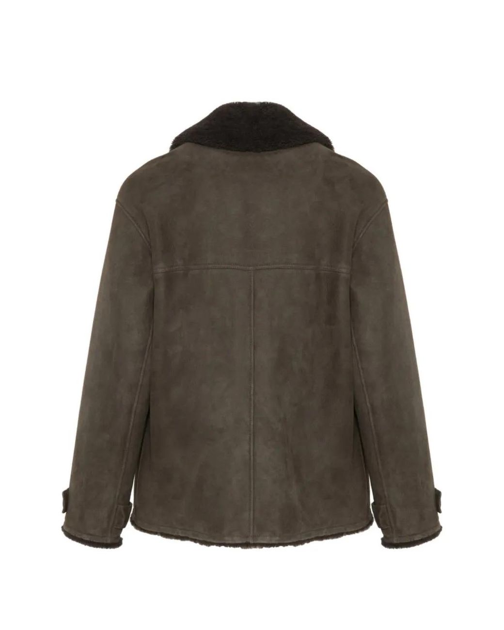 Yves Salomon Brown Shearling Jacket