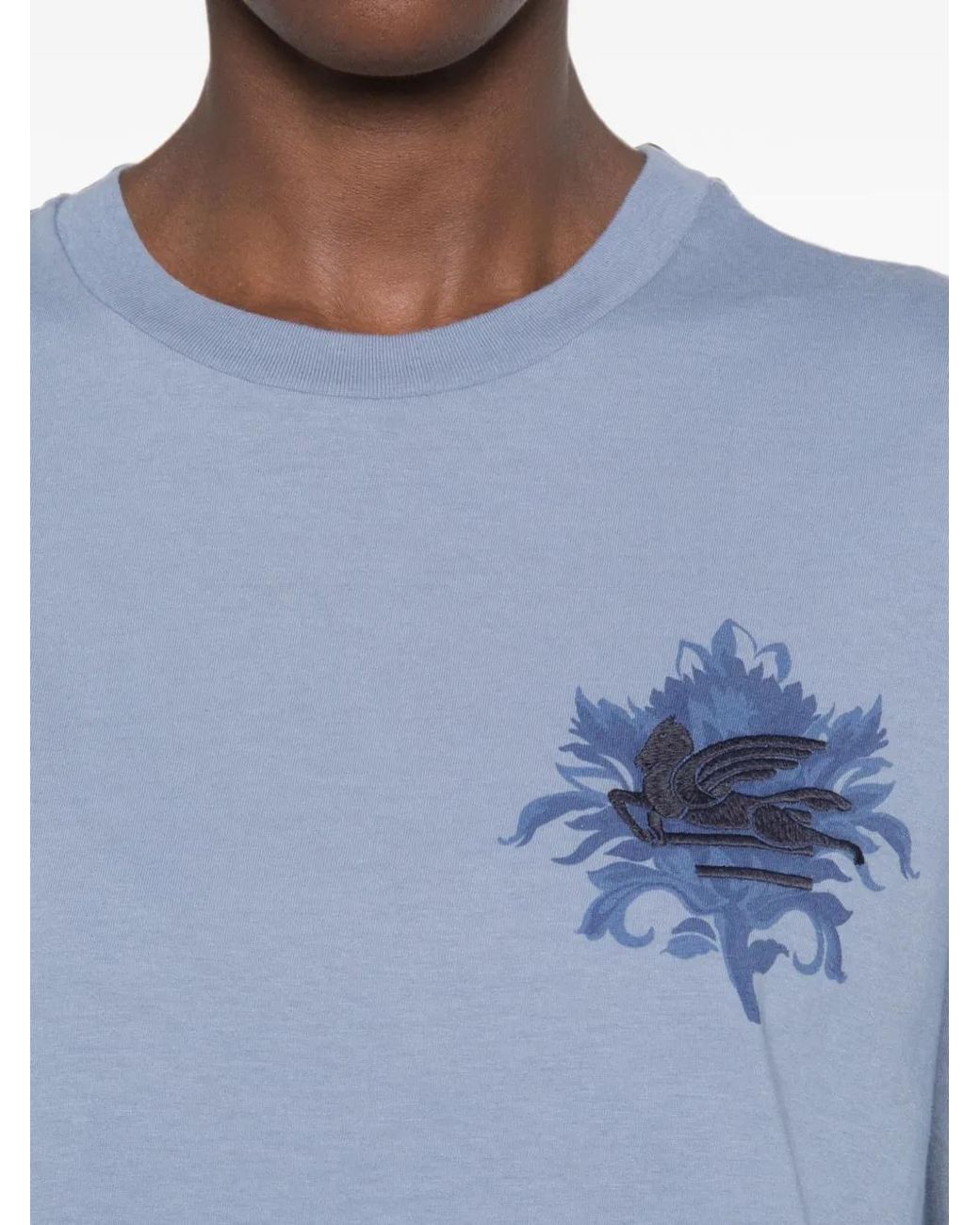 Etro Blue Short-Sleeves T-Shirt
