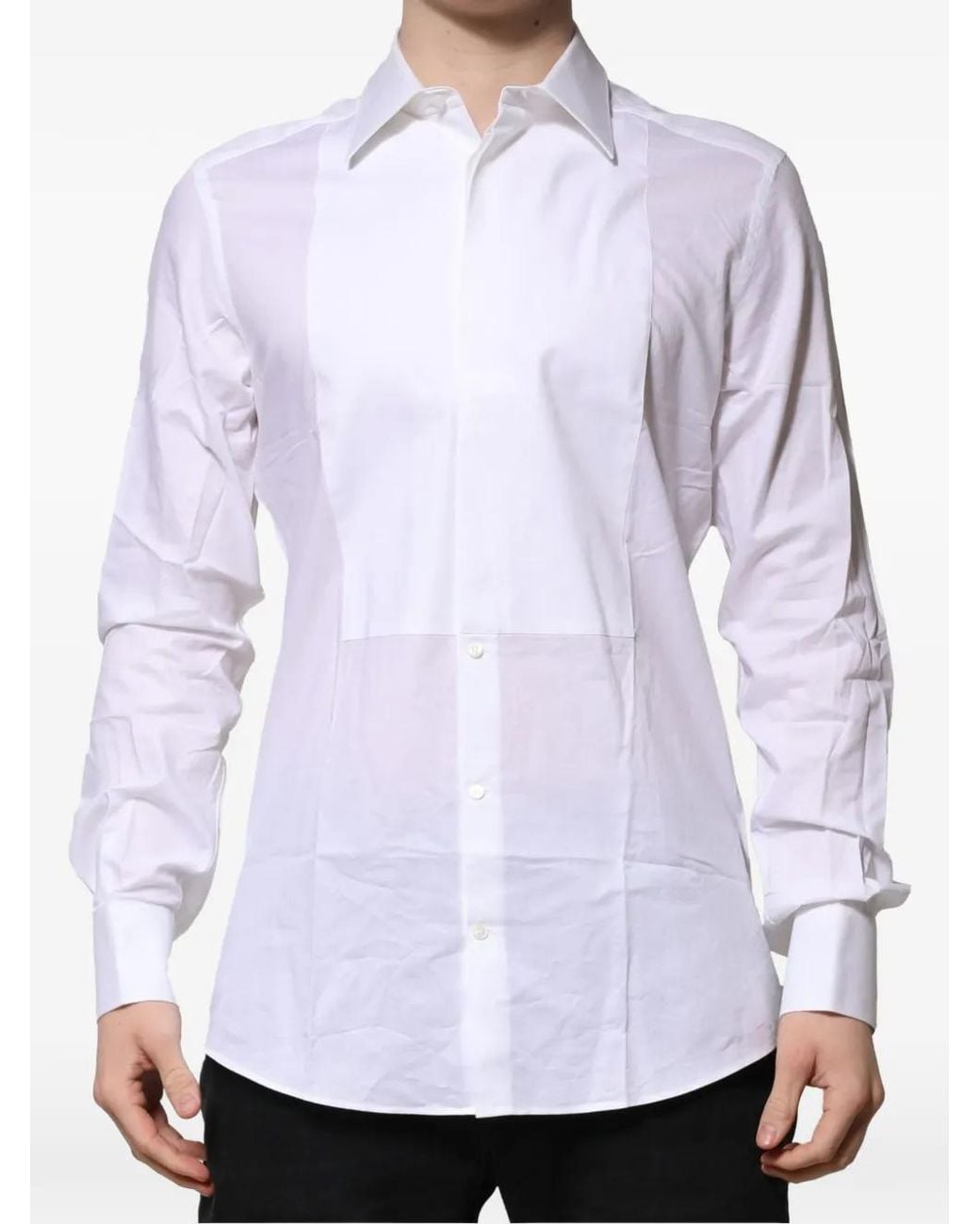 Dolce & Gabbana Overhemd Met Bies in het White voor heren