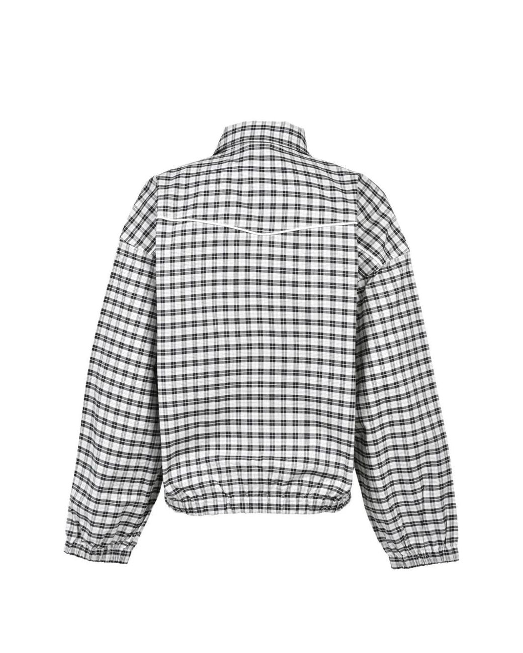 BREATH White Script-Logo Check-Pattern Jacket for men