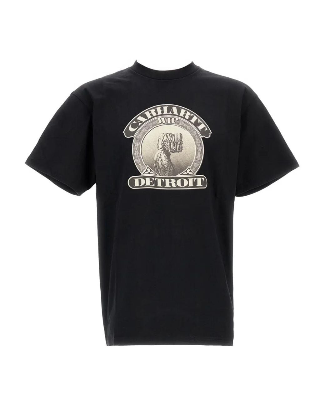 Carhartt Black Graphic-Print Cotton T-Shirt for men
