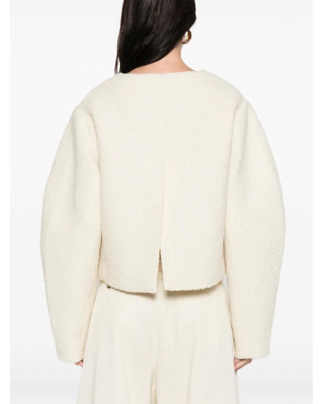 Soft Goat Natural Boucle Jacket