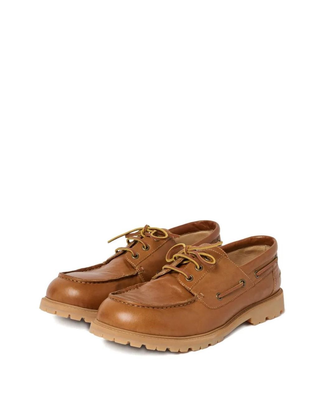 Studio Nicholson Brown Chaussures Bateau Guston À Bords Francs for men