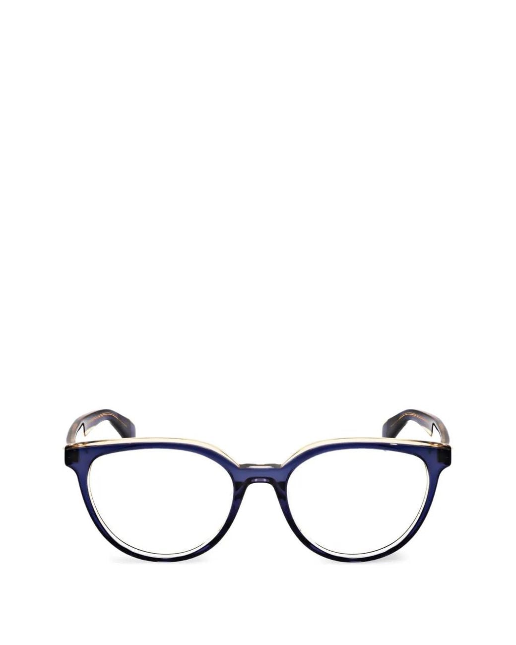 Rag & Bone Black Round-Frame Glasses
