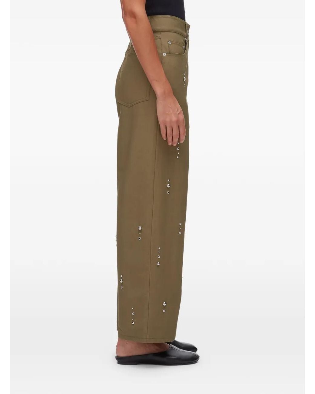 3.1 Phillip Lim Broek Met Studs in het Green