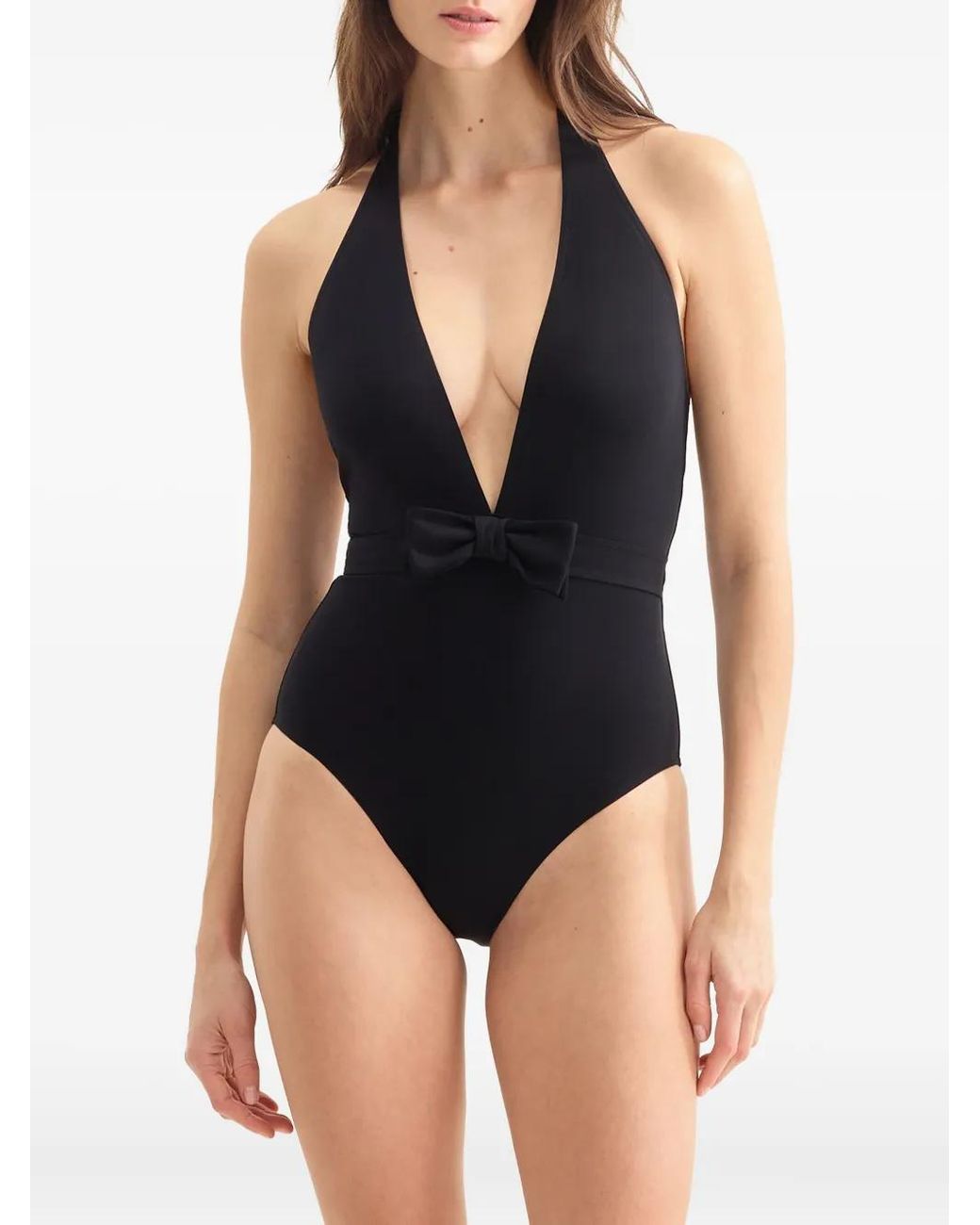 Eres Black Couture Halter-Neck Swimsuit