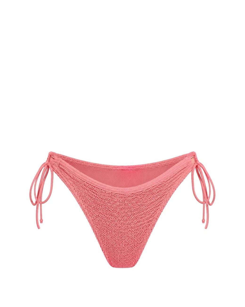 Bondeye Pink Sonali Crinkle-Texture Bikini Briefs