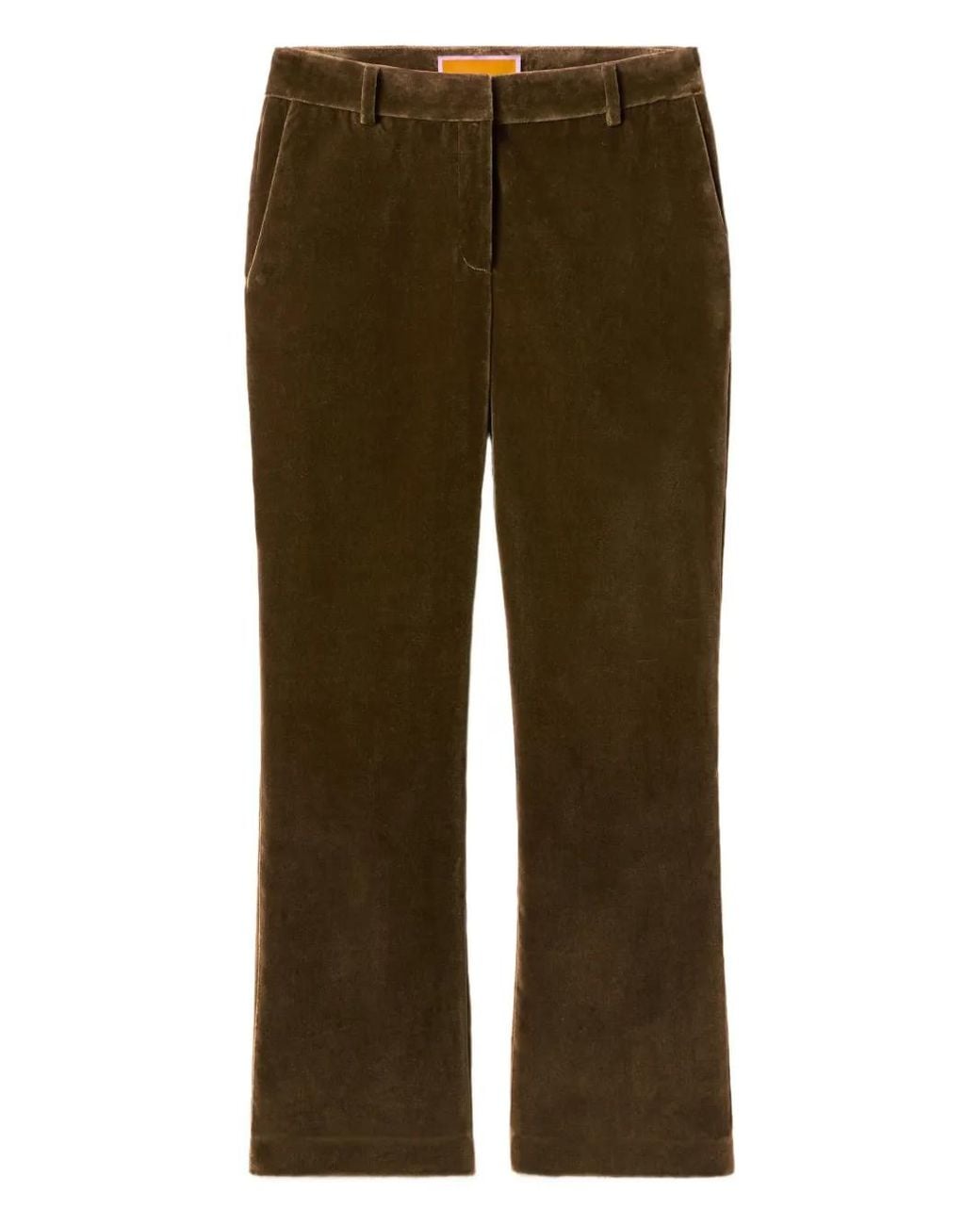 LaDoubleJ Green 24/7 Velvet Flared Trousers