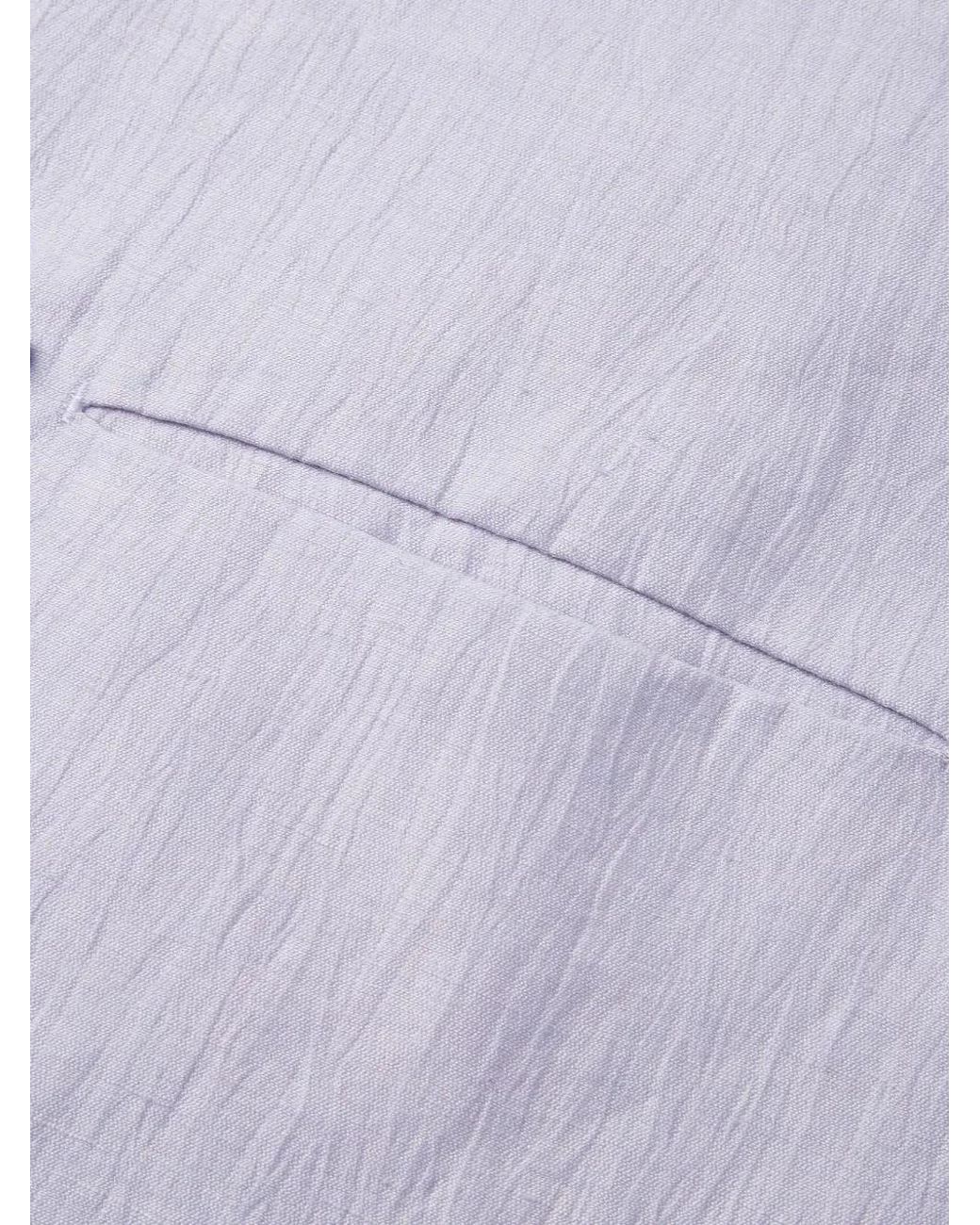 Shanghai Tang Purple Mandarin-Collar Jacket