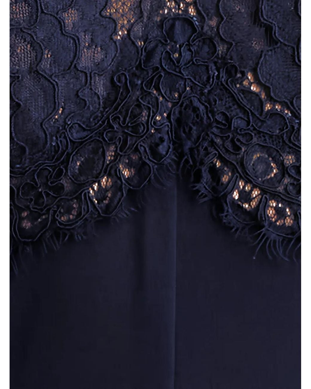 Tadashi Shoji Blue Deacon Lace-Panelled Jumpsuit