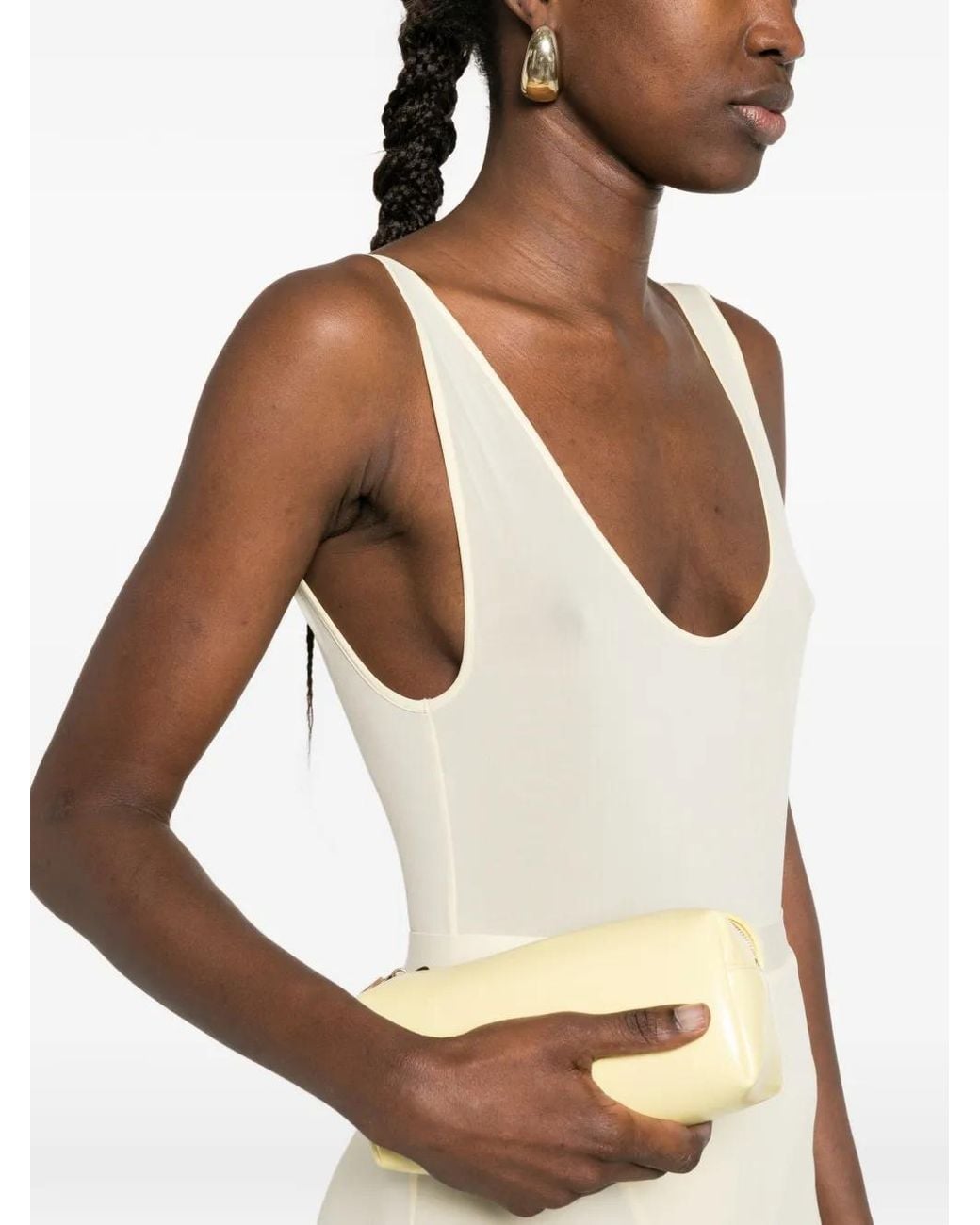 Wardrobe NYC White Sheer Tank Bodysuit